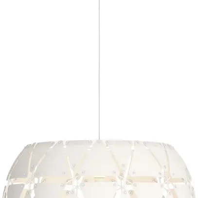 Lampada a sospensione myLiving Sandalwood E27 Ø600×480…1980mm IP20 bianco 