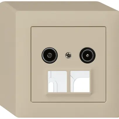 Prise d'antenne AP R/TV HMS kallysto 19dB beige 