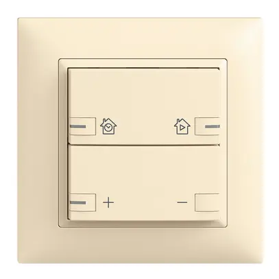 Set frontale INC EDIZIOdue zepAIR variatore con desig.c.LED vanille 