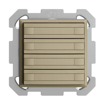 Poussoir KNX RGB ENC EDUE, 250mW, s.LED, papier, 4×poussoir, comm.2×touches, sa 