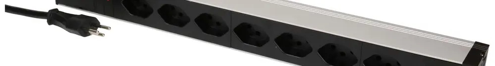Steckdosenleiste PDU 19" MH maxCONNECT 8×T13 1HE 3×1.5mm² 3m alu/schwarz 