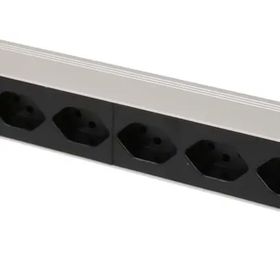 Steckdosenleiste PDU 19" MH maxCONNECT 8×T13 1HE 3×1.5mm² 3m alu/schwarz 