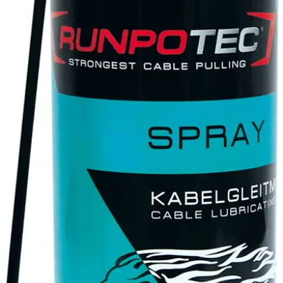 Gleitmittel RUNPOTEC Spray, 400 ml, für Kabel- und Drahteinzug 