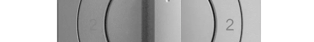 Kit frontal EDIZIOdue 2-1-2-1 60×60mm silver pour interrupteur rotatif 
