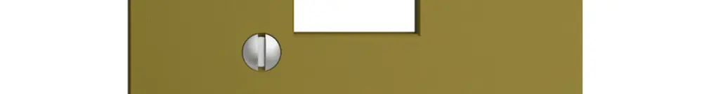Placca frontale 1×RJ45 EDIZIOdue olive R&M swissline 