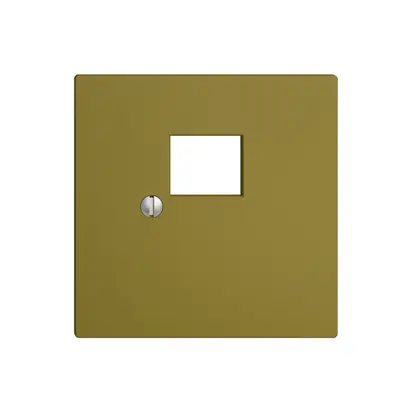 Placca frontale 1×RJ45 EDIZIOdue olive R&M swissline 