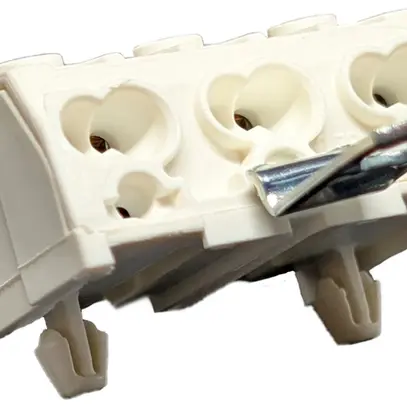 Borne de connexion 3P 0.5…2.5mm² leviers de commande étrier de mise à terre bc 