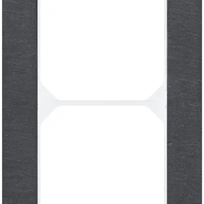 Cadre de recouvrement KAL.art 2×1 154×94mm ardoise noir 