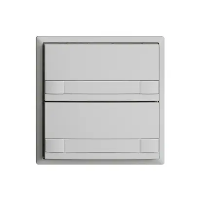 Pulsante KNX RGB EDUE, 250mW, s.LED, c.carta, 2×pulsante, com.2×tasti, grc 