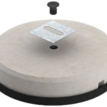 Rinnenbefestigungs-Set Bettermann mit FangFix-Stein 