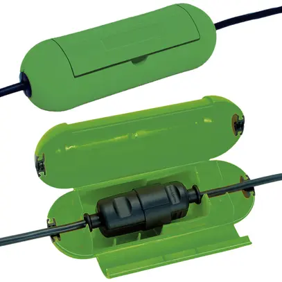 Boîte pour protection de câbles Brennenstuhl Safe-Box Ø75×205mm vert 