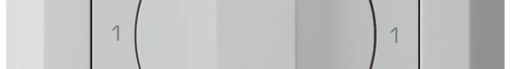 Interrupteur rotatif ENC kallysto.line 0/2L gris clair avec manette 