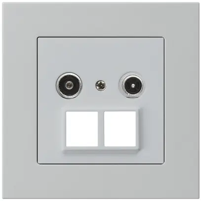 Prise multimédia ENC kallysto.pro R/TV 14dB 2GHz gris clair 