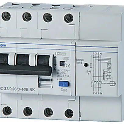 Disgiuntore differenziale Doepke FIC C 3L+N 20A 300mA 6kA 