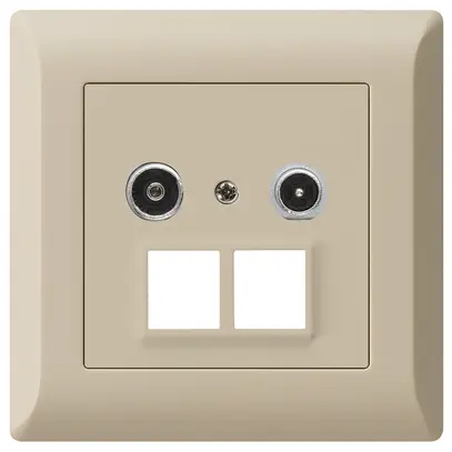 Prise multimédia ENC kallysto.line R/TV 4dB 2GHz beige 