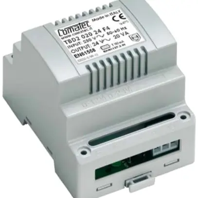 REG-Trenntransformator Comatec TBD2, IN: 230VAC, OUT: 24VAC/20VA, 4TE 