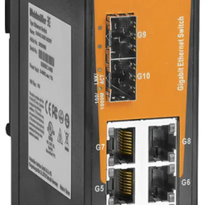 Switch WM IE-SW-EL10-8GT-2GESFP, 8×RJ45 GbE+2×SFP GbE unmanaged 