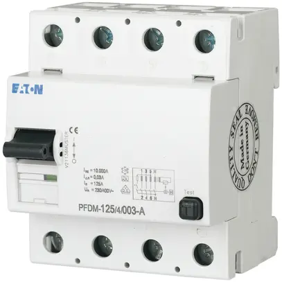 Interruttore differenziale Eaton PFDM 4P 125A 300mA tipo A 