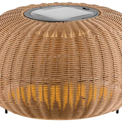 Lampadaire LED SLV ADEGAN Solar IP65 4.35W 85lm 2200K VAR brun 