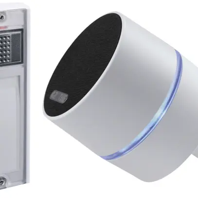 AP-Funkgong-Set Grothe CALIMA 400 100…240VAC weiss/schwarz 