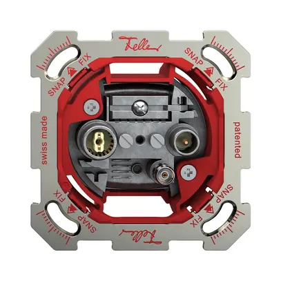 Presa antenna INC TV-R-dati INC Feller SNAPFIX® 4dB 