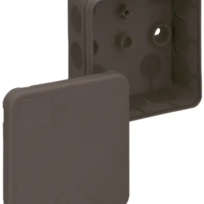 Boîte de dérivation AP 2K-12 85×85×37mm, brun, IP55 