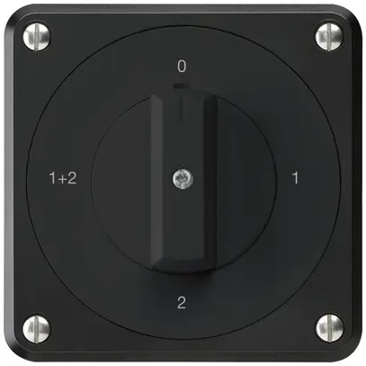 Interrupteur rotatif ENC robusto IP55 S1/1P noir pour combinaison 