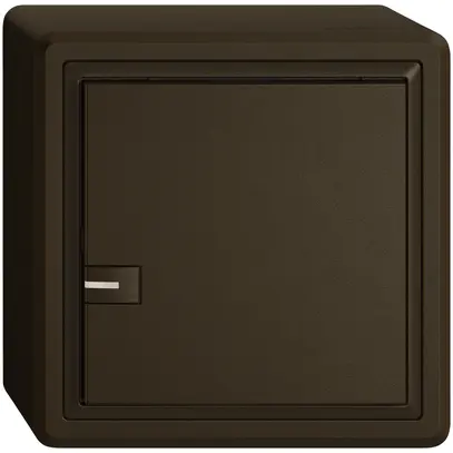 Poussoir KNX RGB AP EDIZIO.liv SNAPFIX® capteur temp.RGB-LED 1× comm.1T br 