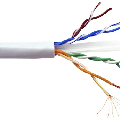 Câble informatique Roline Stranded cat.5e UTP 4P AWG24 100MHz PVC gris 100m 