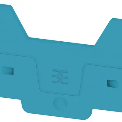 Piastra terminale Weidmüller ALEP 4C 4mm² 81.3×45.3×2.1mm blu 
