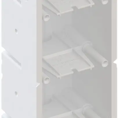 Boîte pour paroi creuse AGRO 4×1 850°C avec pattes, M20/25, blanc 