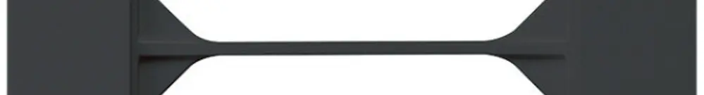 Telaio di copertura INC kallysto.trend 2×1 nero 94×154mm 