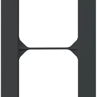 Cadre de recouvrement ENC kallysto.trend 2×1 noir 94×154mm 
