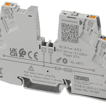 Interruttore di protezione PX PTCB E1 24DC/0.1-0.63A NO 