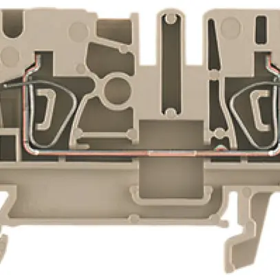 Durchgangs-Reihenklemme Weidmüller ZDU 2.5 Zugfeder 2.5mm² TS35 beige 