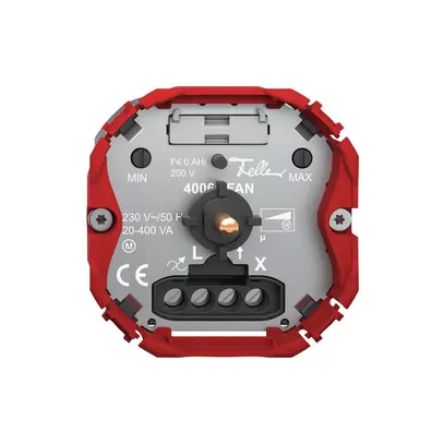 Régulateur de vitesse Feller SNAPFIX® monophasé 20…400VA 