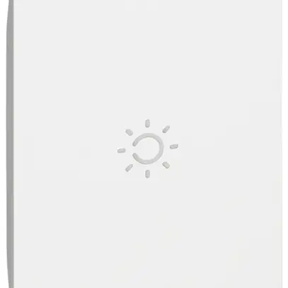Tastenabdeckung Living Now 2 Module beleuchtbar mit Symbol Licht weiss 