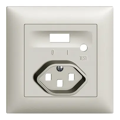 Kit frontale EDIZIOdue per presa FI grigio chiaro 