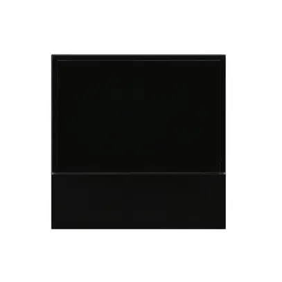 Placca frontale Hager basico KNX RTR nero 