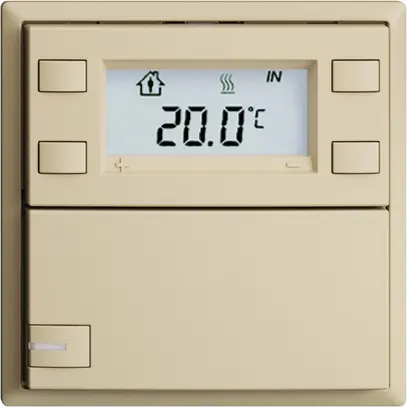 Pulsante RTH INC KNX 1×EDIZIOdue F vanille, con LED RGB 