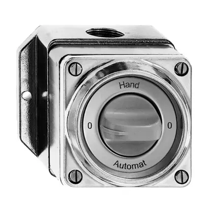 Interruttore rot. AP bagn.0-Hand-0-Automat 2/1P, Al natura 