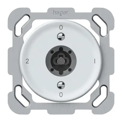 Interruttore a chiave INC origin commutatore 2/1L 16A 250V 0-1-0-2 77×77mm bi 