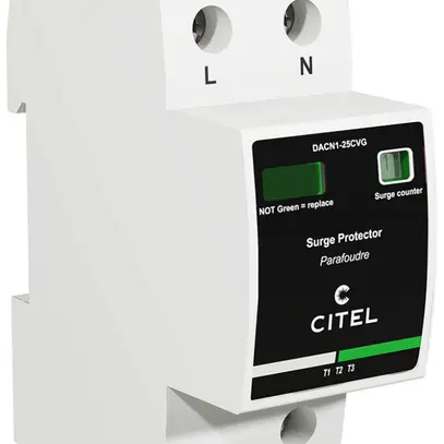 Parafulmine  Citel DACN1-25CVGS/SC tipo 1+2+3, 1 poli 