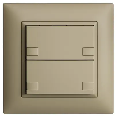 Pulsante KNX RGB INC EDUE FMI, 250mW, s.LED, 2×pulsante, com.2×tasti, sa 