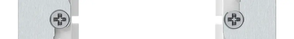 Staffa di fissaggio Hager con placca di fissaggio bianco 