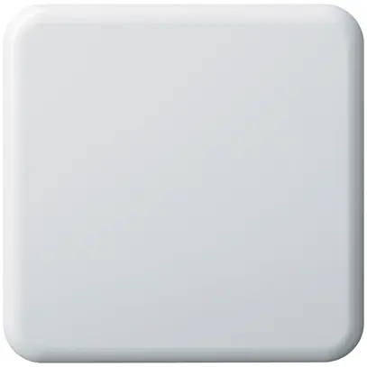 Abdeckplatte basico 1×1 ohne Bohrung weiss 