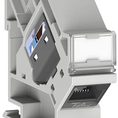 Module de raccordement AMD Feller EASYNET cat.6 non blindé pour barre DIN 