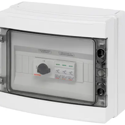 Coffret de raccordement de générateur Gewiss 90 PV 800V 2×entr classe T1+T2 