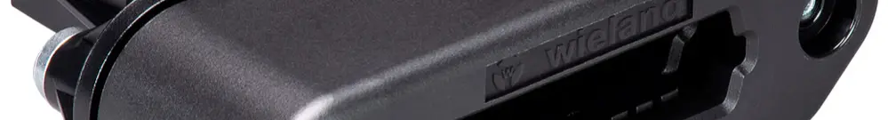 Terminale Wieland podis per cavo piatto con protezione UV IP65 nero 