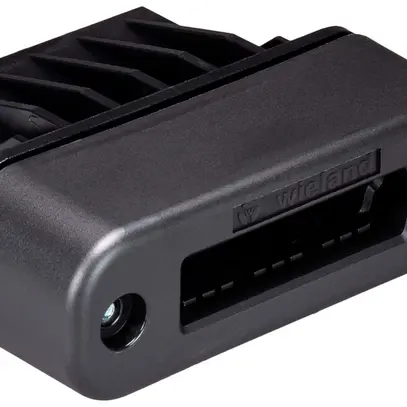 Terminale Wieland podis per cavo piatto con protezione UV IP65 nero 